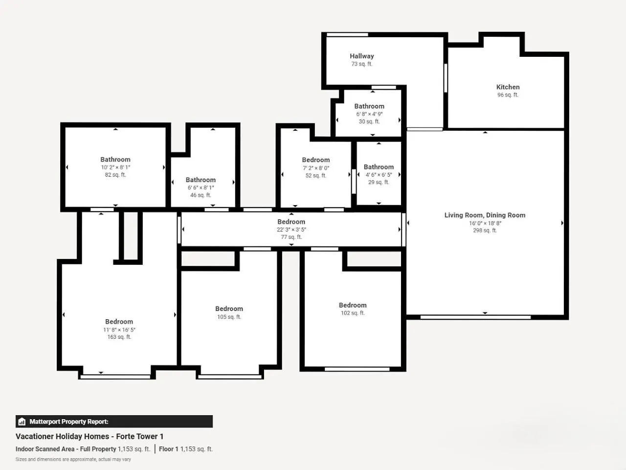 Forte Tower - Aesthetic Three Bedroom In Downtown Dubai Apartment